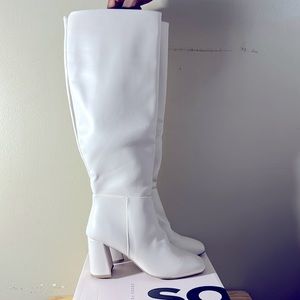 Leather Knee-High Boots